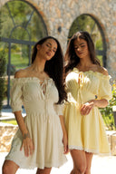 Rochie de mușelin de pe Pinterest / Ecru