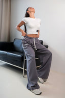 Pantaloni Jogger Karma / Fum grafit