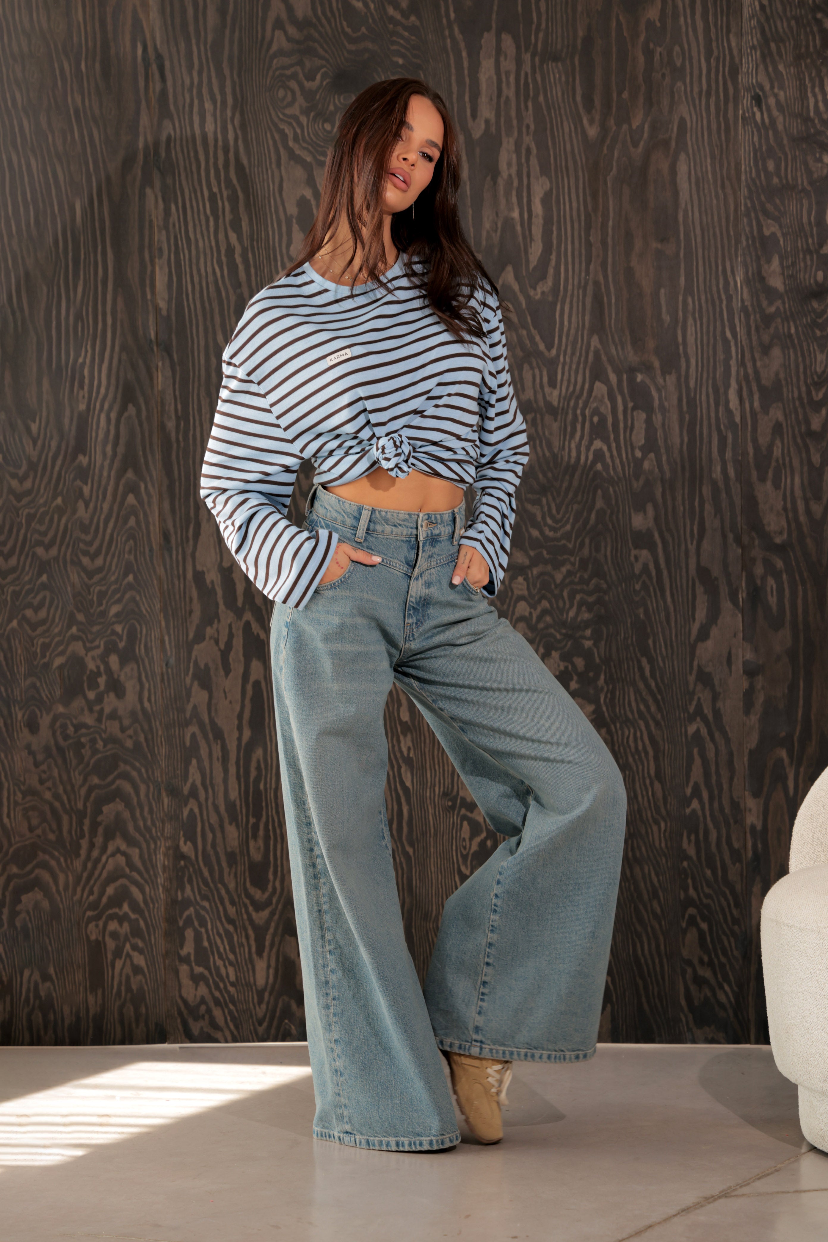 Блуза Casual Crush / Blue-Brownie