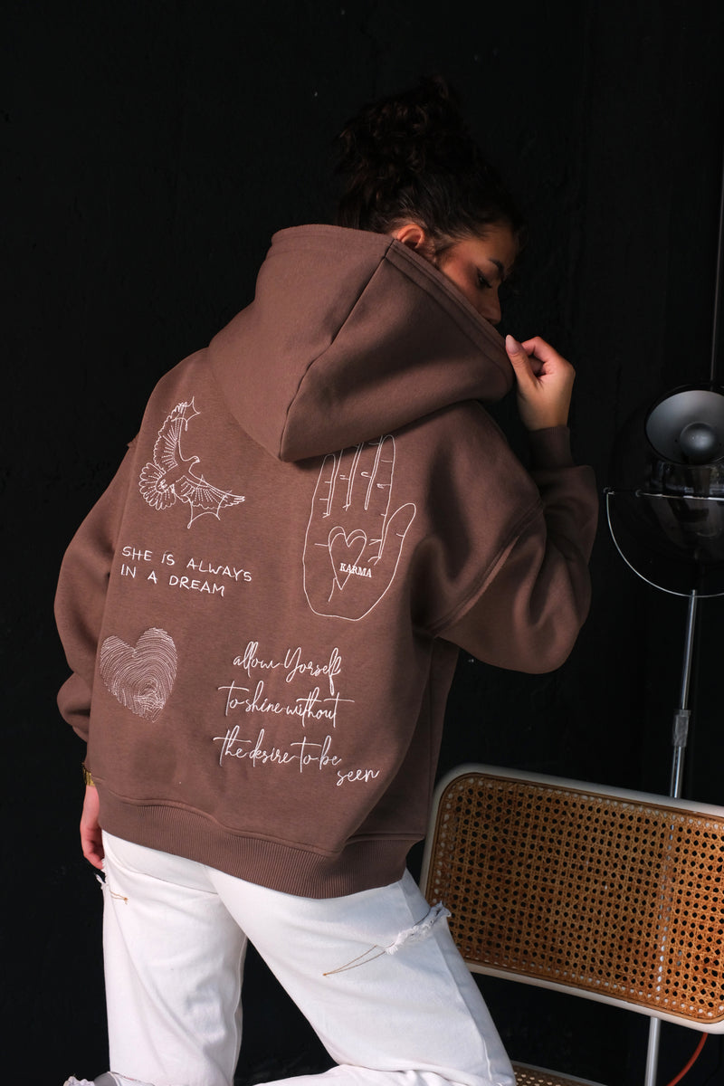 Hoodie IN A DREAM / Cocoa