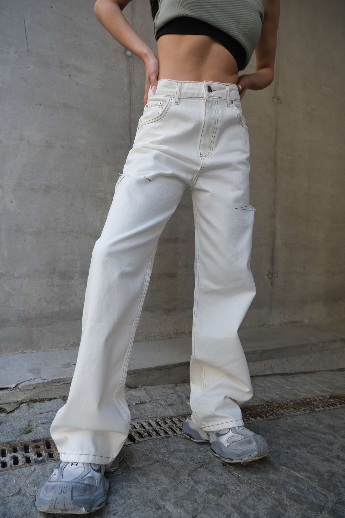 KARMA JEANS / Bej Neutru