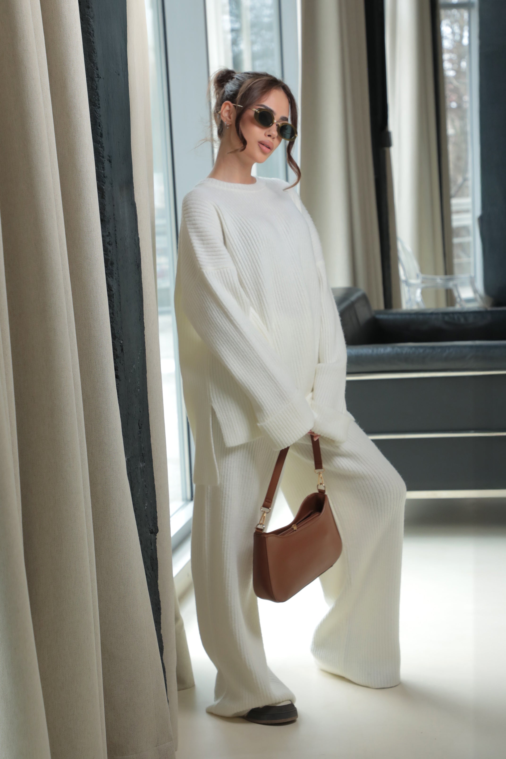 Knitted Signature set / Light Beige