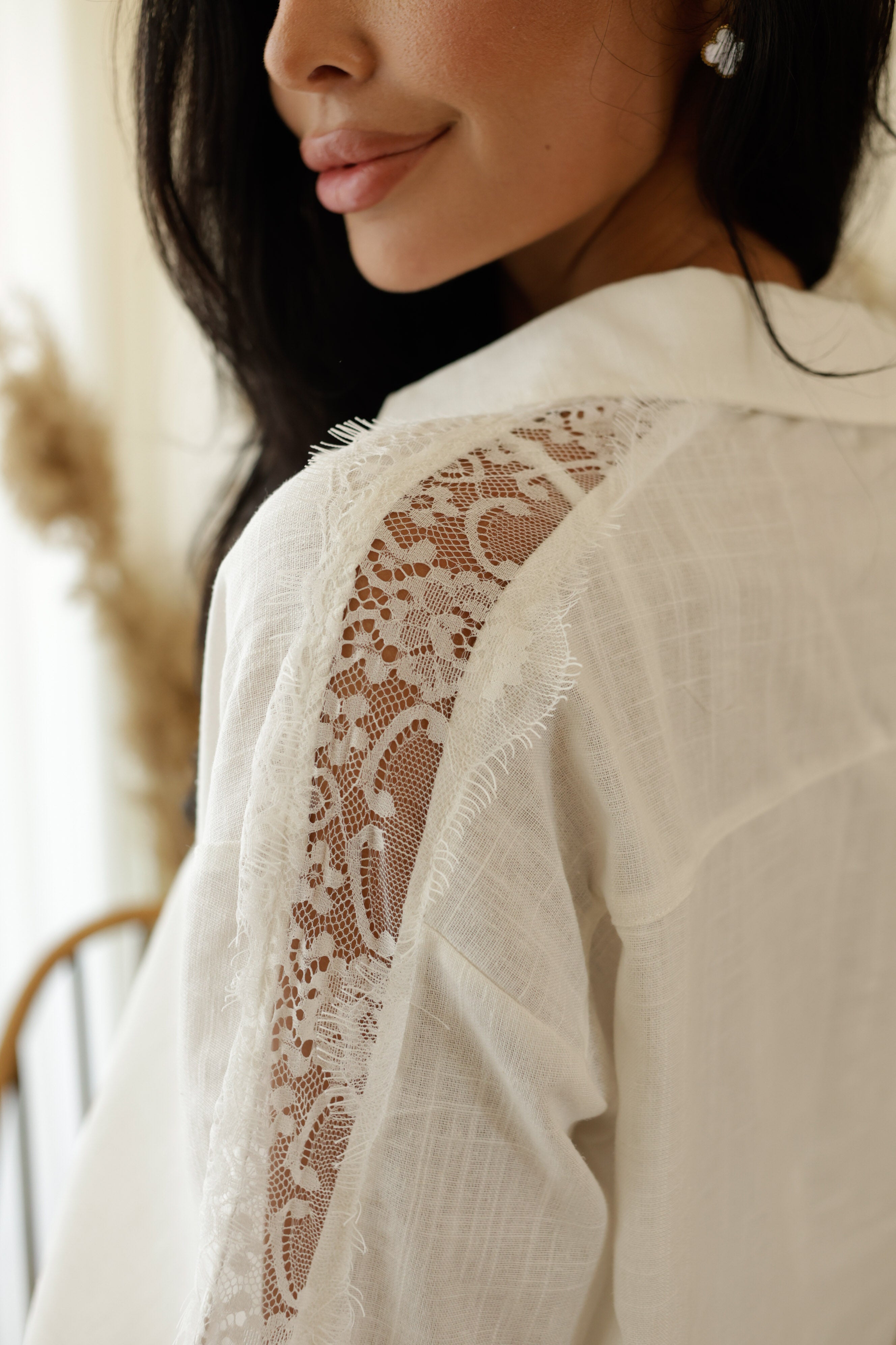 Set Linen touch / White