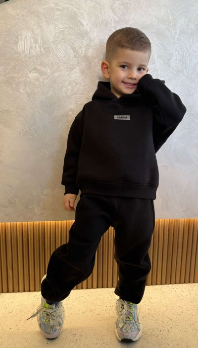 Детски ватиран сет Relaxed Fit / Black