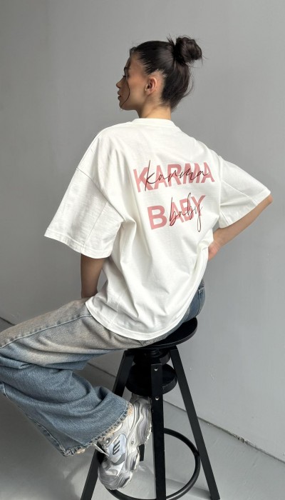 T-shirt KARMA BABY / Timeless white T-shirt KARMA BABY / Timeless white