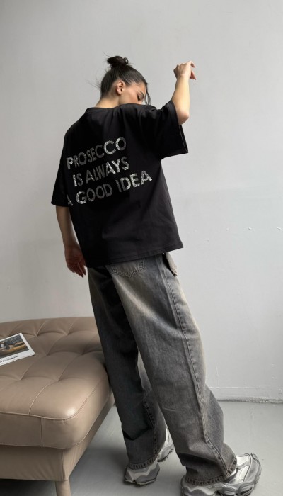 T-shirt PROSECCO / Jet Black T-shirt PROSECCO / Jet Black