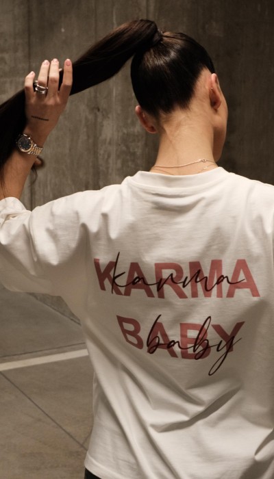 T-shirt KARMA BABY / Timeless white T-shirt KARMA BABY / Timeless white