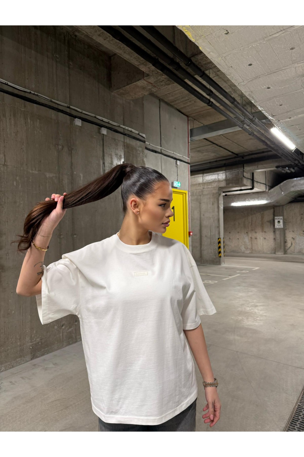 T-shirt KARMA BABY / Timeless white