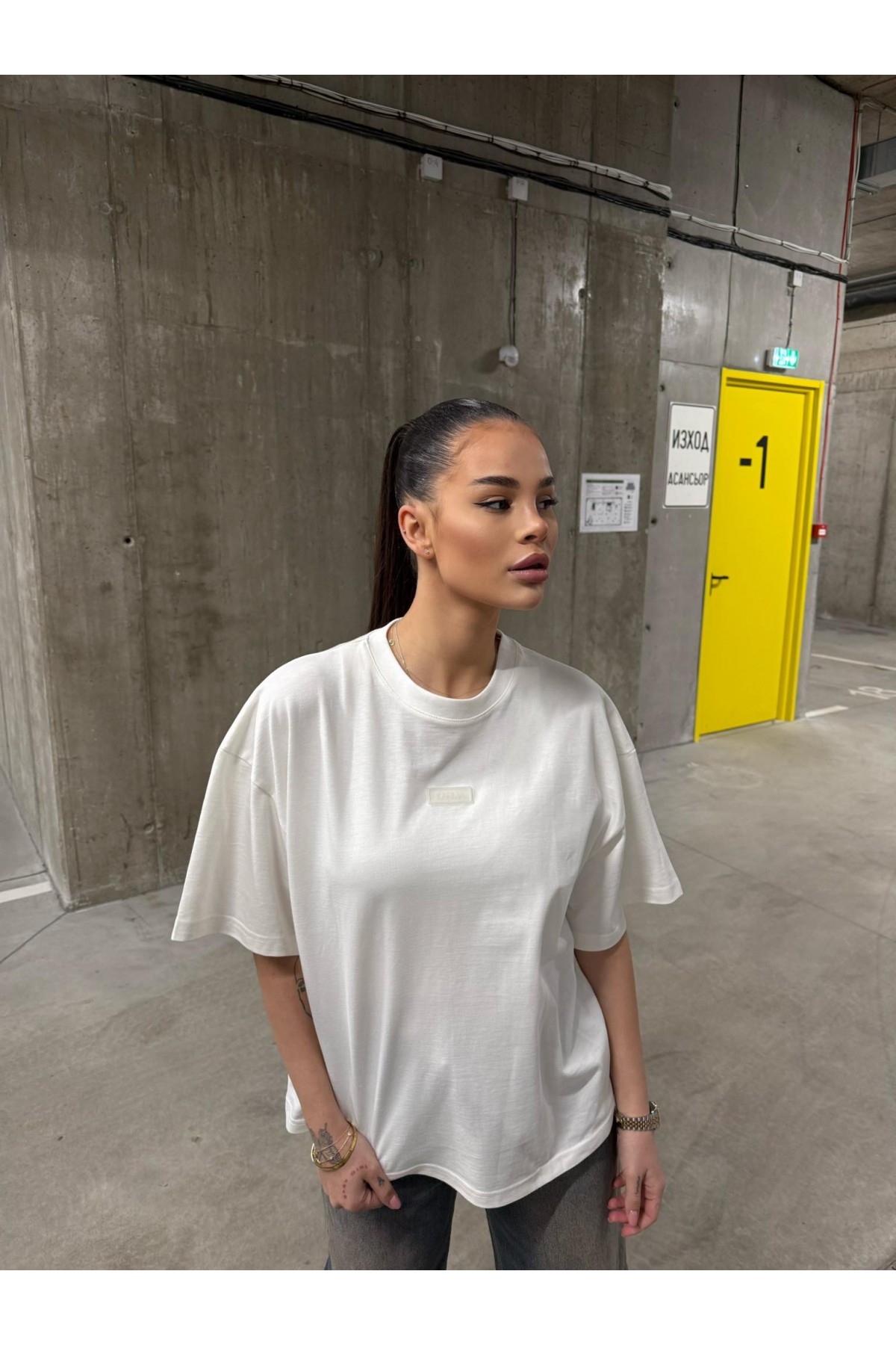 T-shirt KARMA BABY / Timeless white