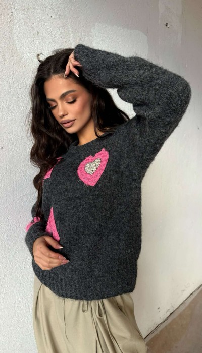 Пуловер Blessed / Dark grey Пуловер Blessed / Dark grey