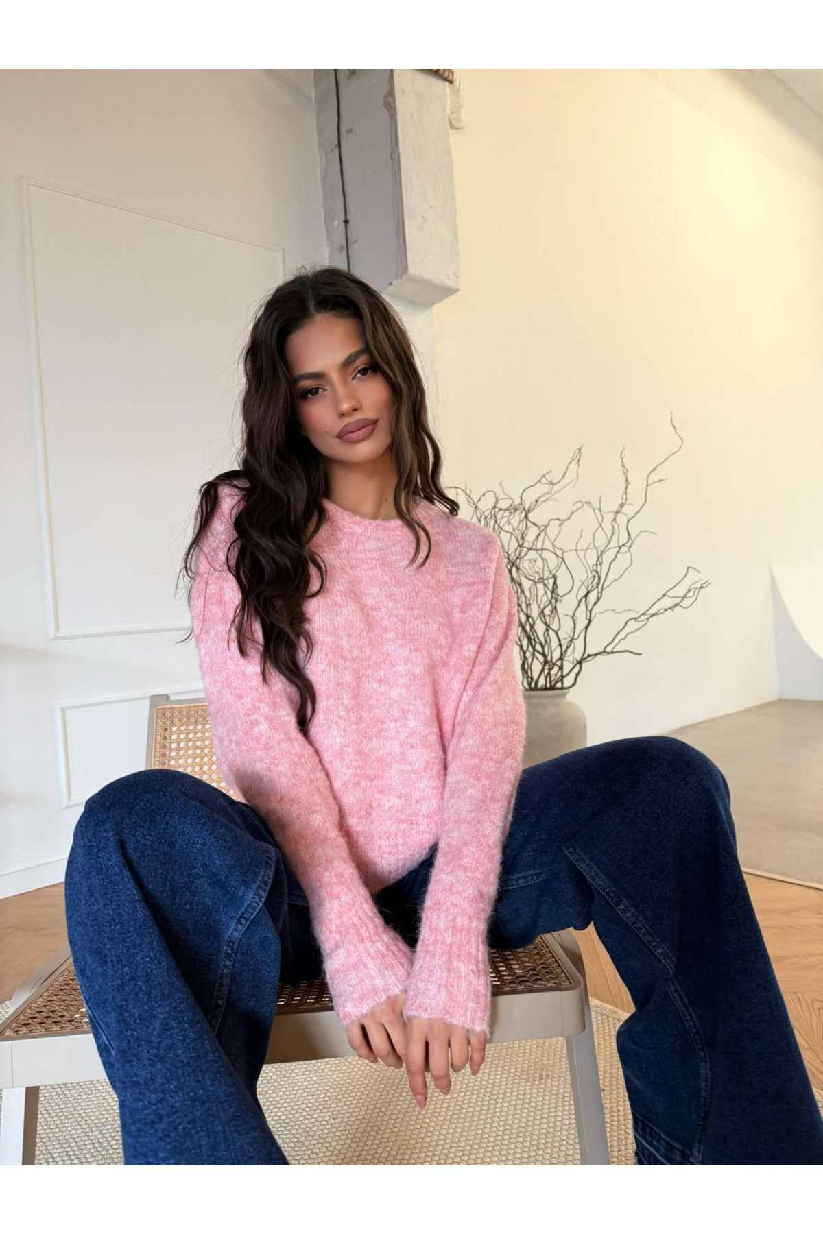 Пуловер Pop of colour / Pink Пуловер Pop of colour / Pink