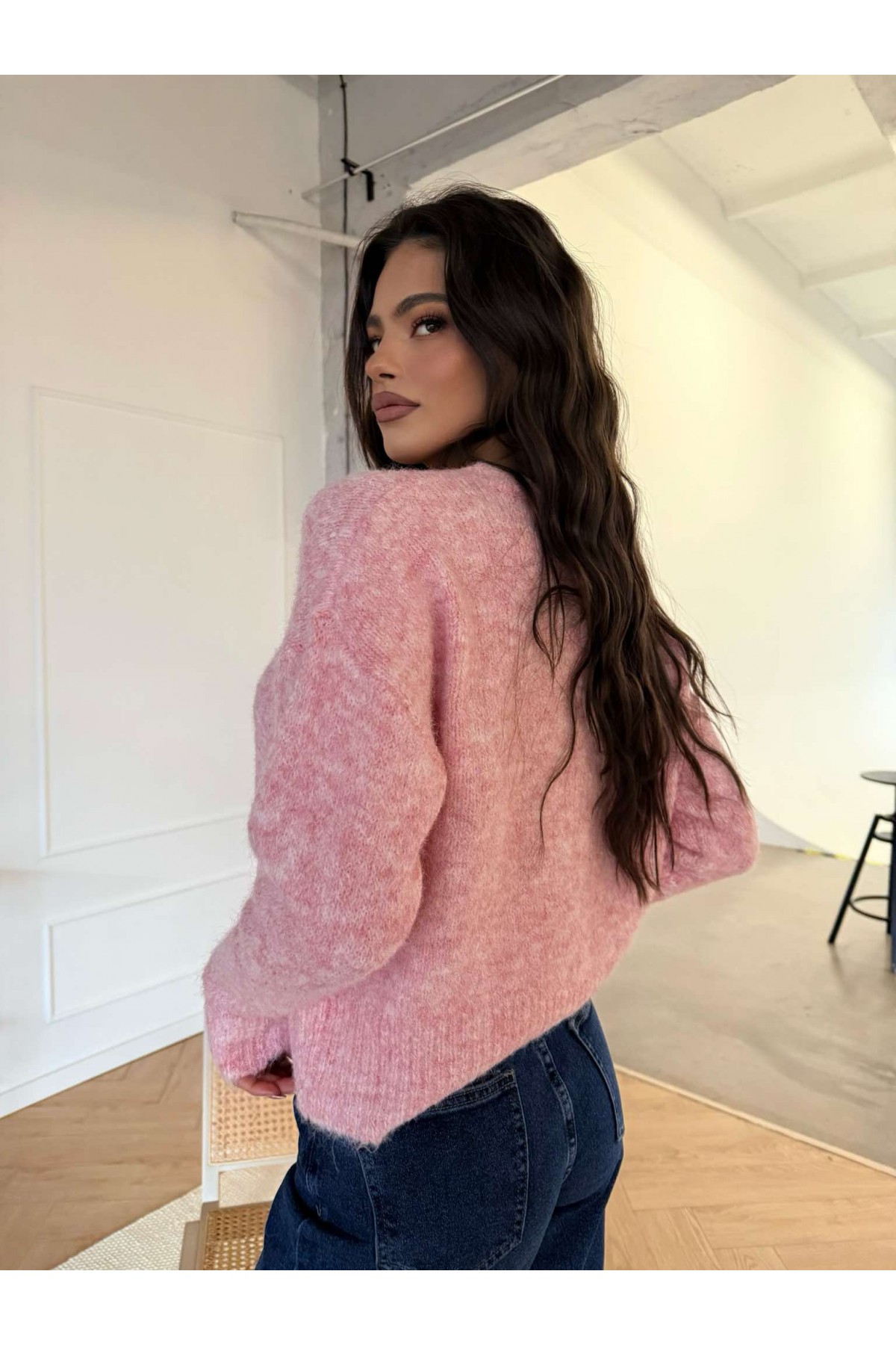 Пуловер Pop of colour / Pink Пуловер Pop of colour / Pink