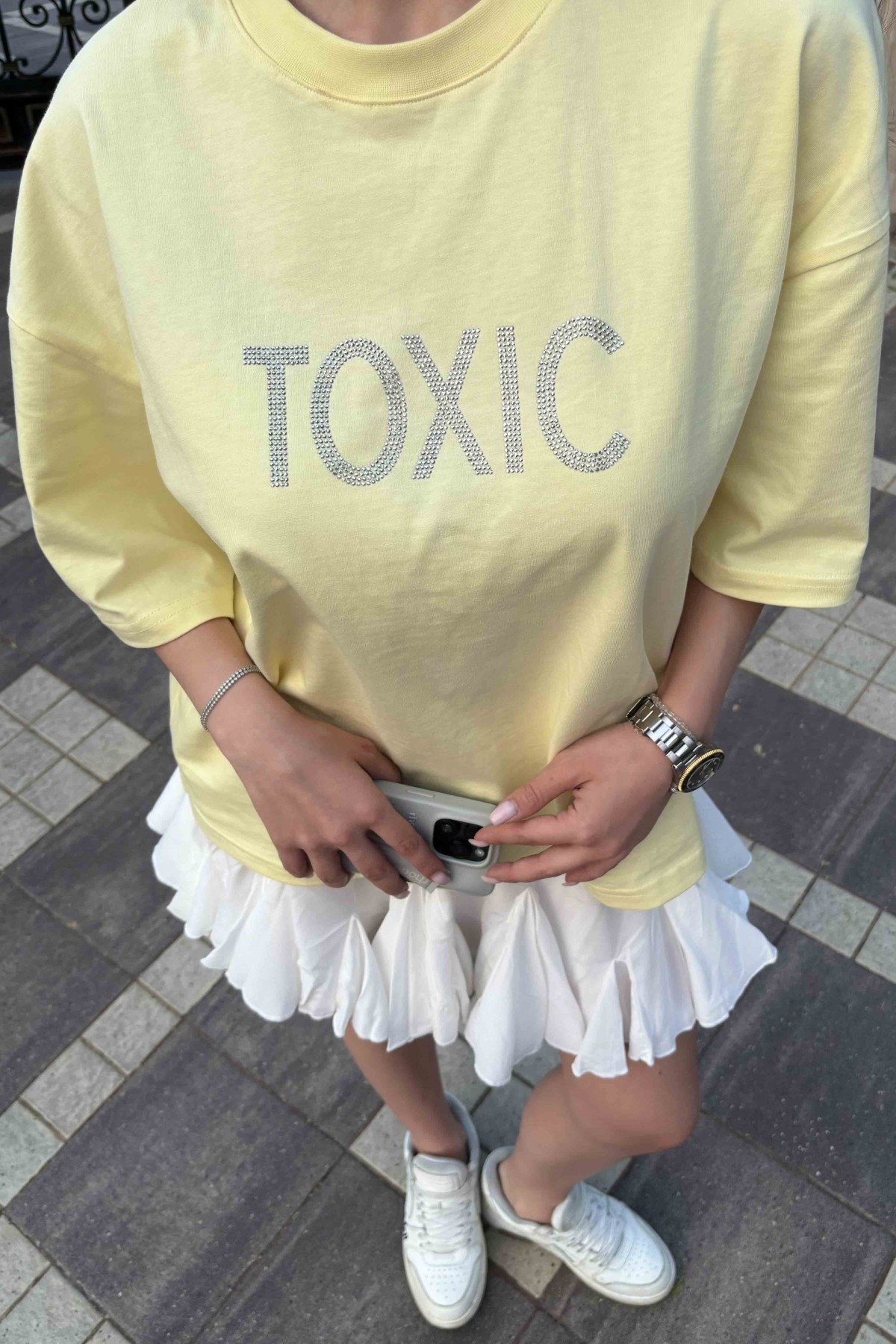 T-shirt TOXIC / Pastel Yellow T-shirt TOXIC / Pastel Yellow
