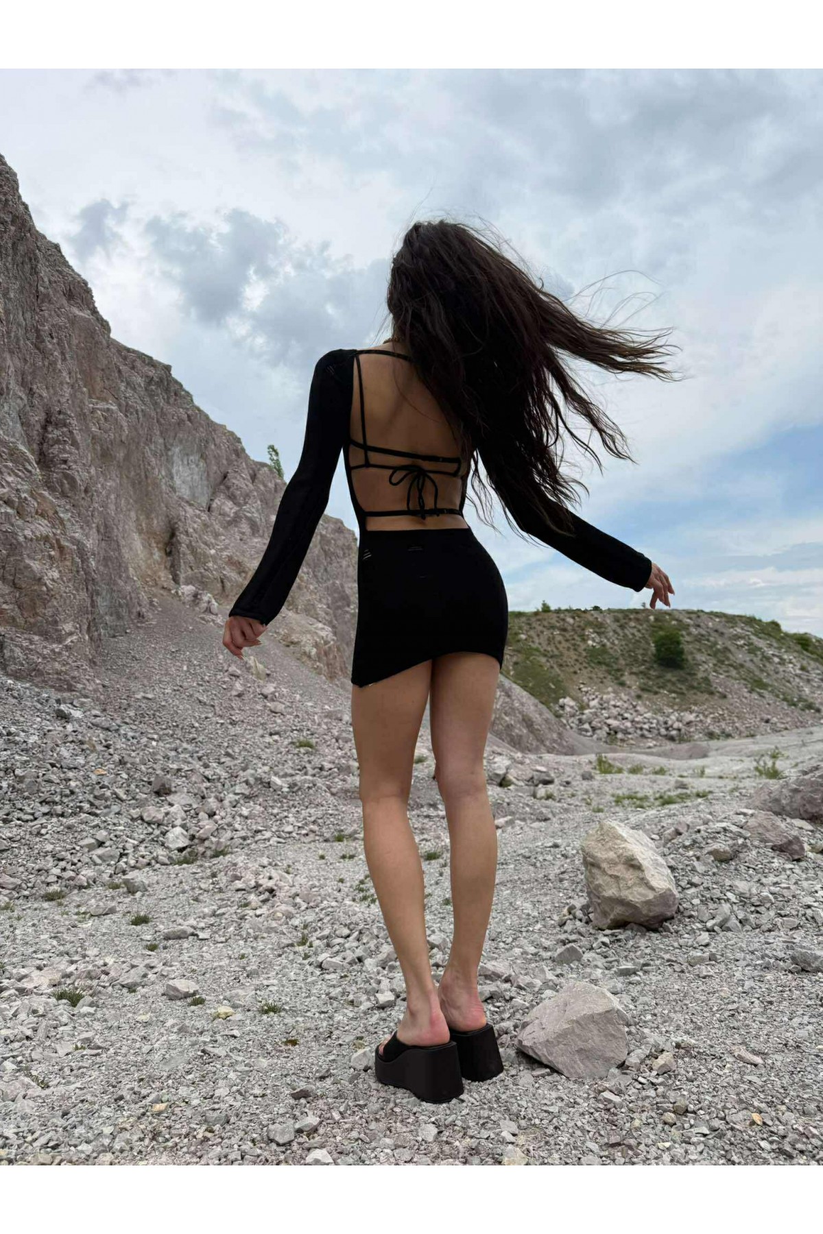 Рокля Pretty good at bad decisions / Black Рокля Pretty good at bad decisions / Black