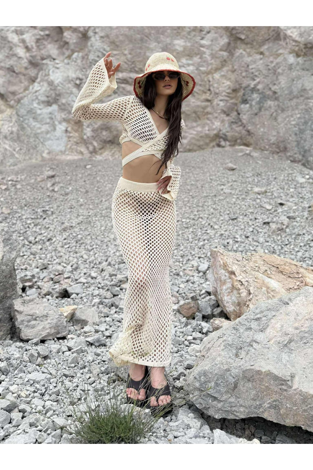 Плажен сет Summer lovin'/ Ecru Плажен сет Summer lovin'/ Ecru