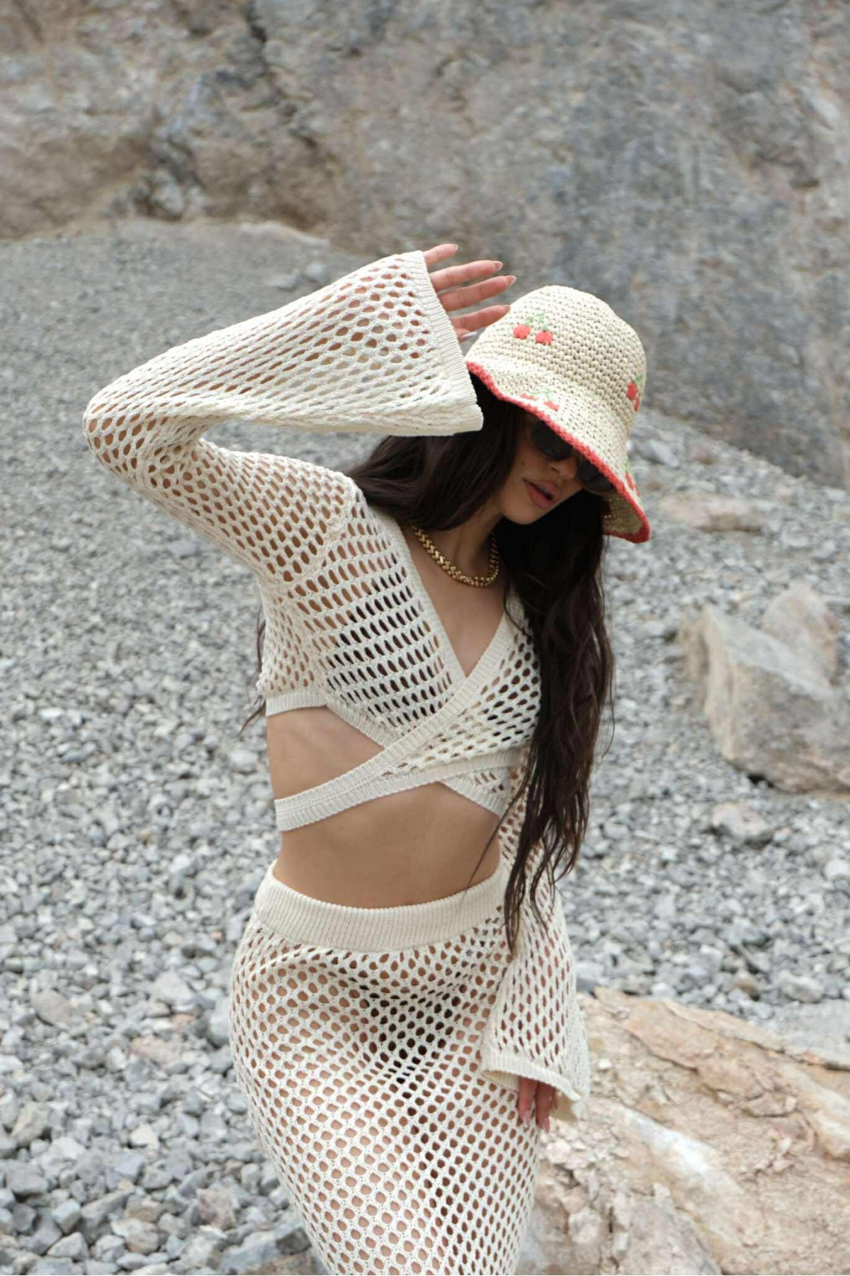 Плажен сет Summer lovin'/ Ecru Плажен сет Summer lovin'/ Ecru