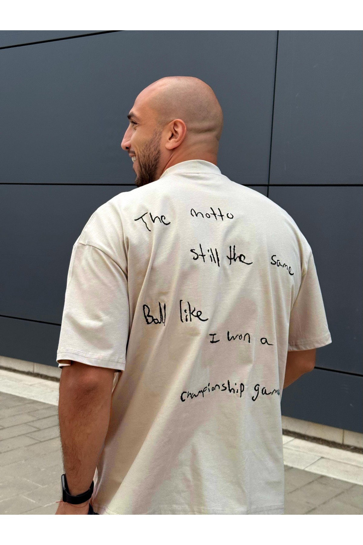 T-shirt Never been regular / Mocca Shade