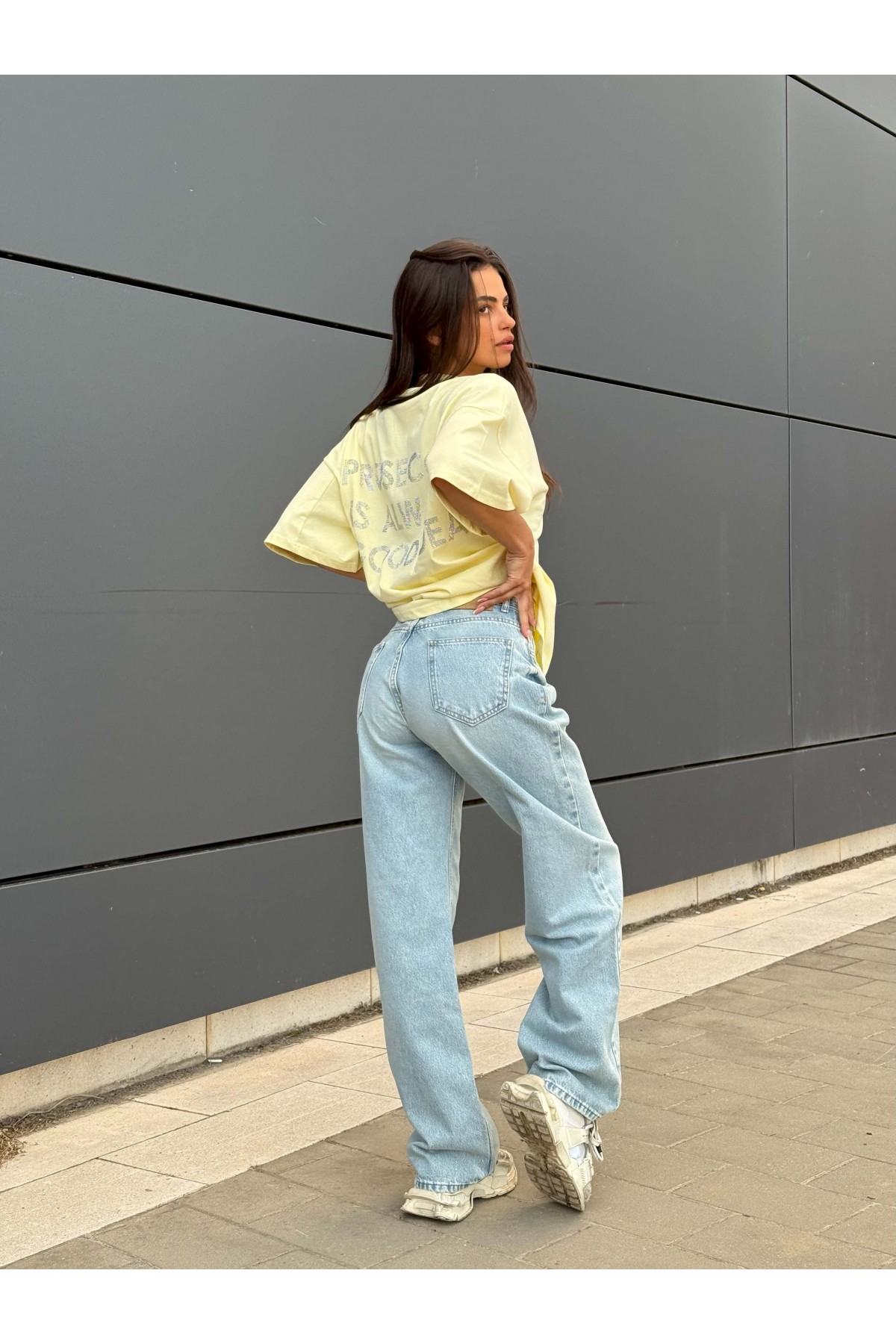 T-shirt Prosecco / Pastel Yellow