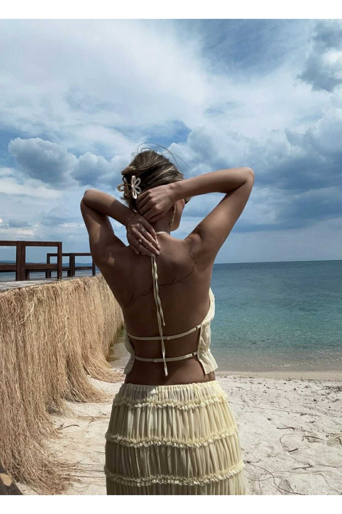 Плажен сет Just a mermaid girl / Pastel yellow Плажен сет Just a mermaid girl / Pastel yellow