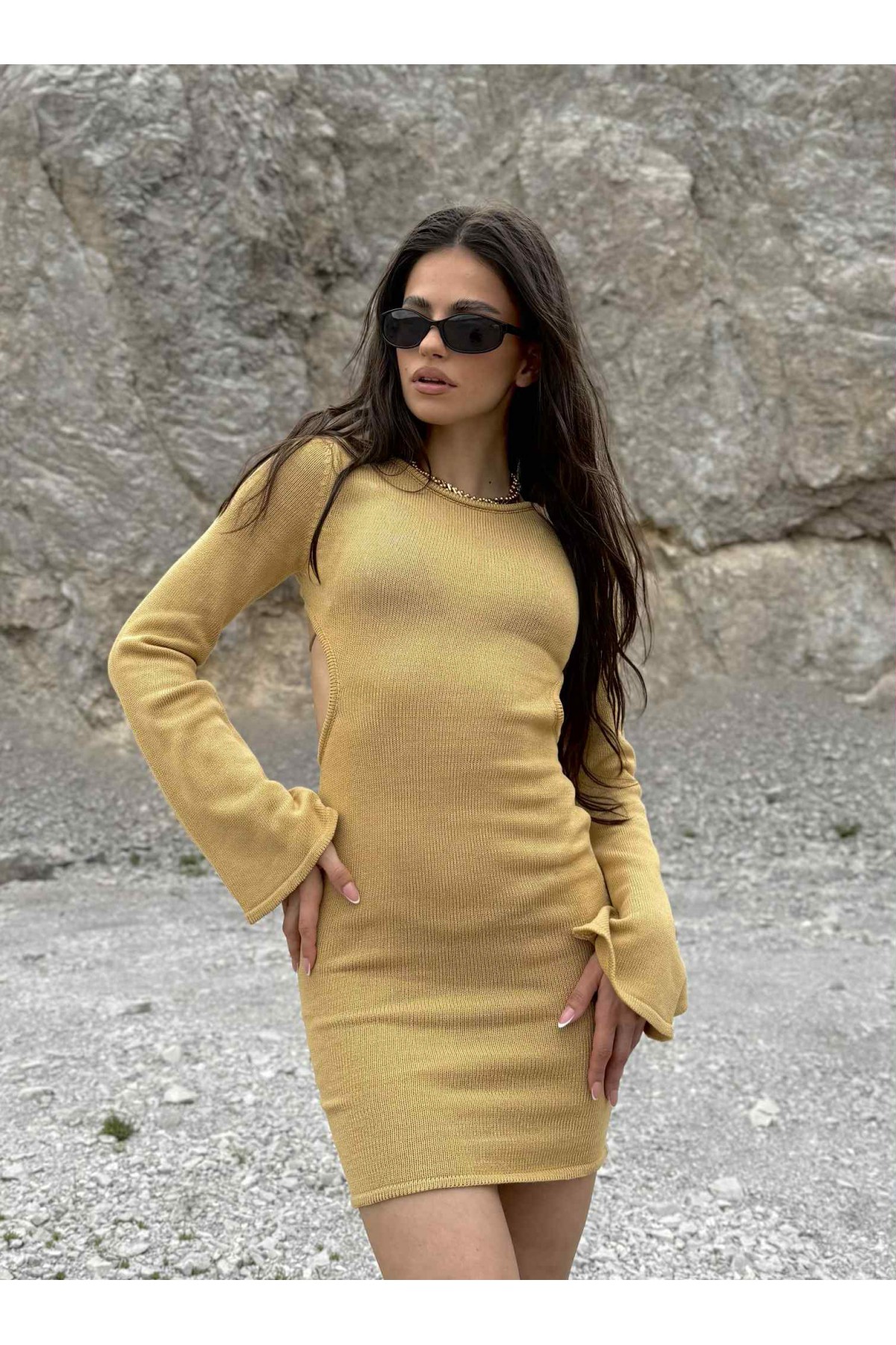 Рокля Tropics / Mustard Рокля Tropics / Mustard