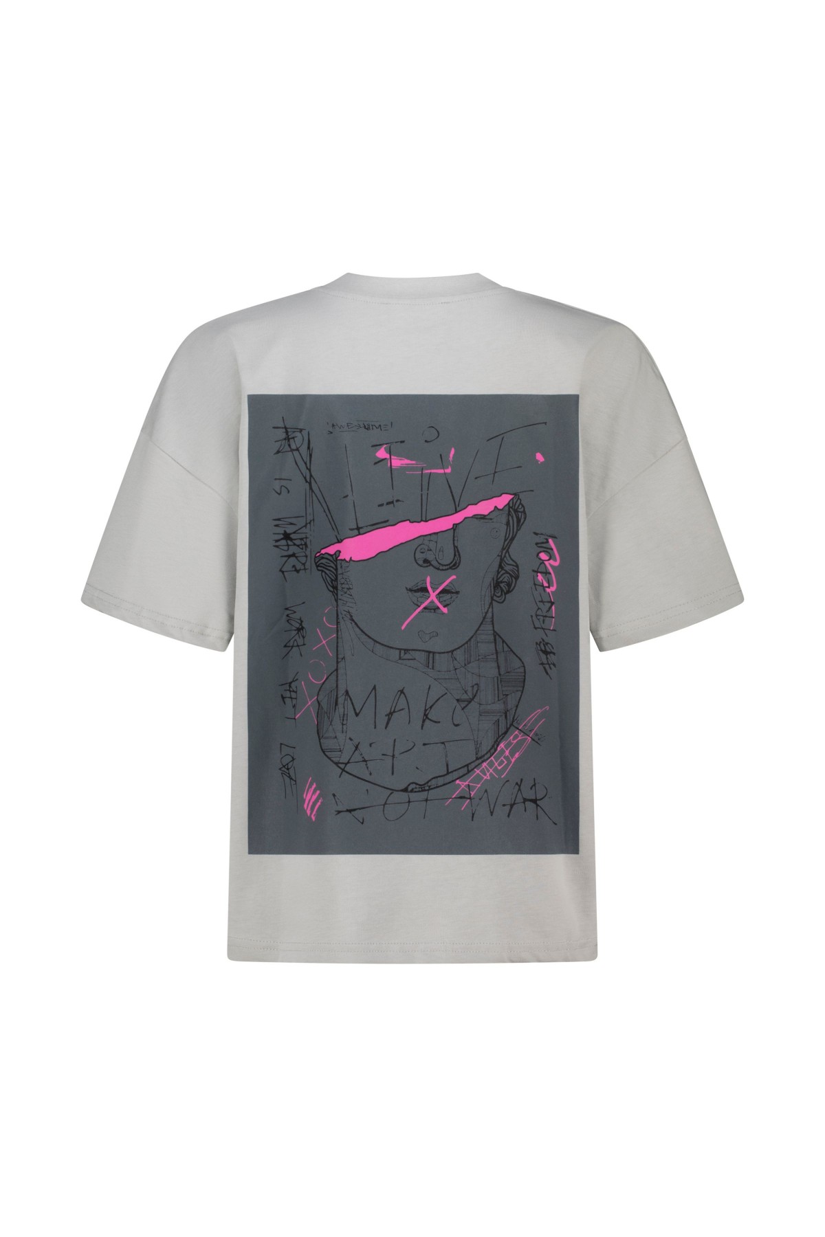 T-shirt Make Art, not war / Disco ball