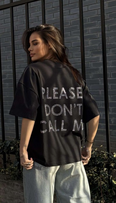 T-shirt Don't call me / Jet Black T-shirt Don't call me / Jet Black