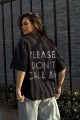 T-shirt Don't call me / Jet Black