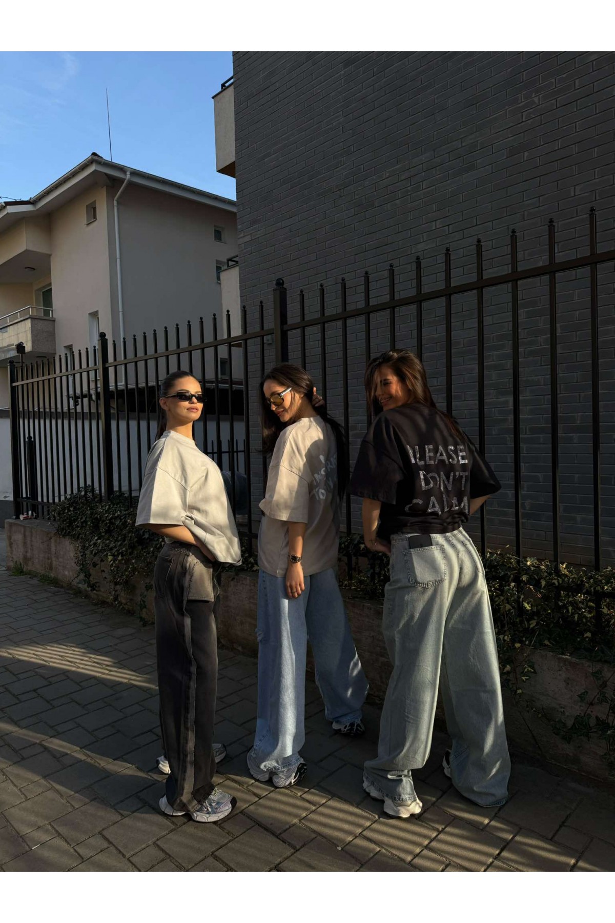 T-shirt Don't call me / Jet Black