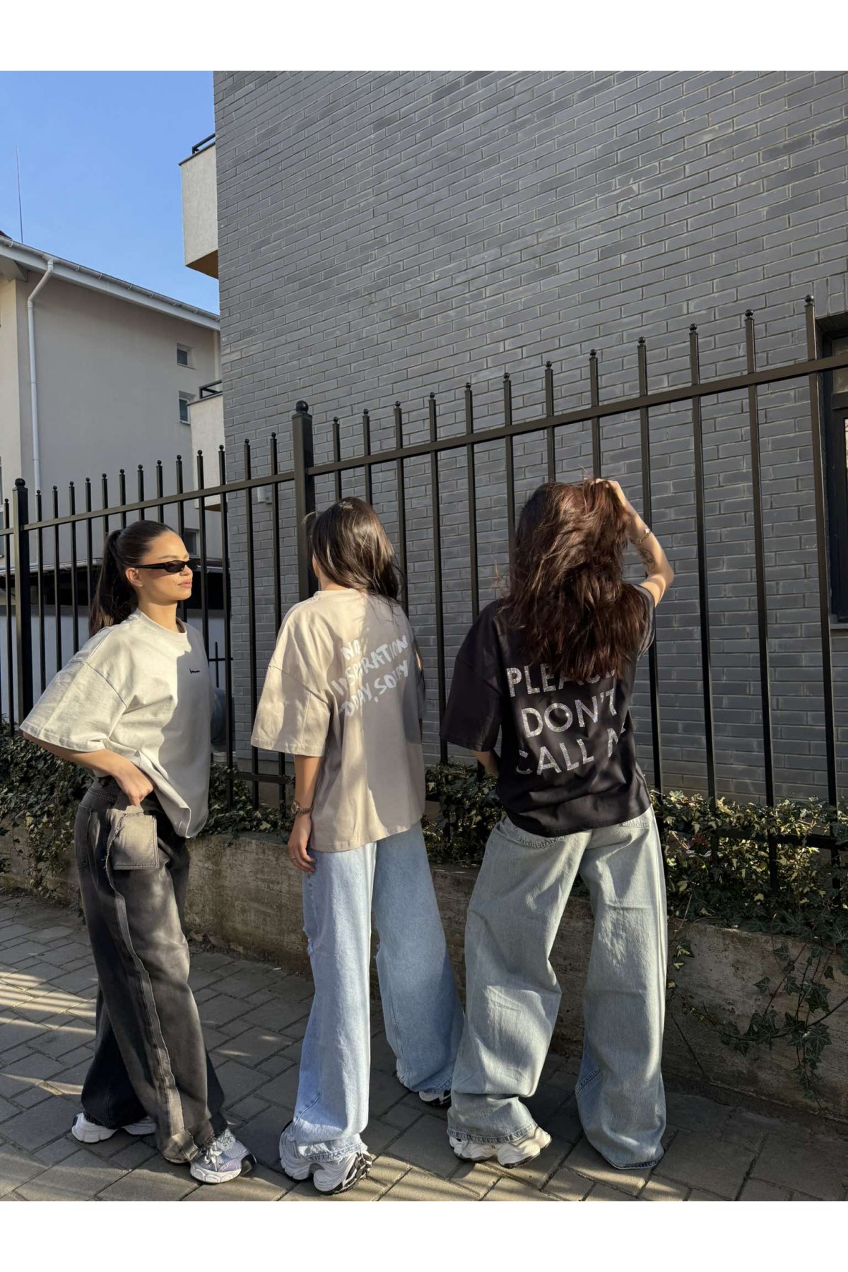 T-shirt Don't call me / Jet Black