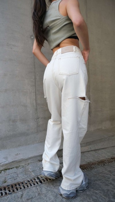 KARMA JEANS / Beige Neutral KARMA JEANS / Beige Neutral