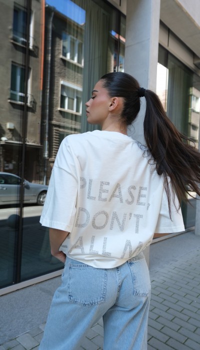 T-shirt Don't call me / Timeless white T-shirt Don't call me / Timeless white