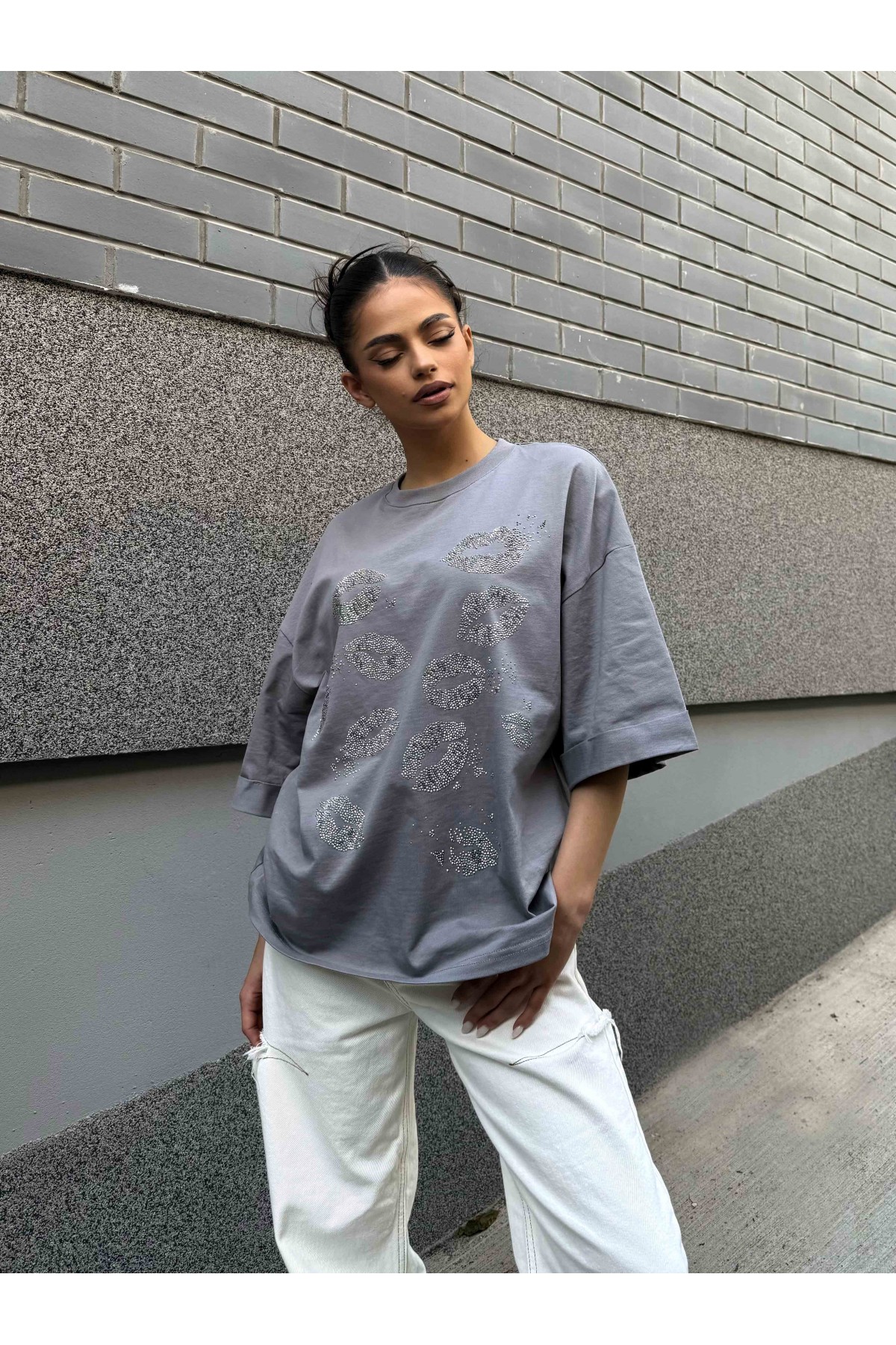 T-shirt Kiss Kiss / SHADOW