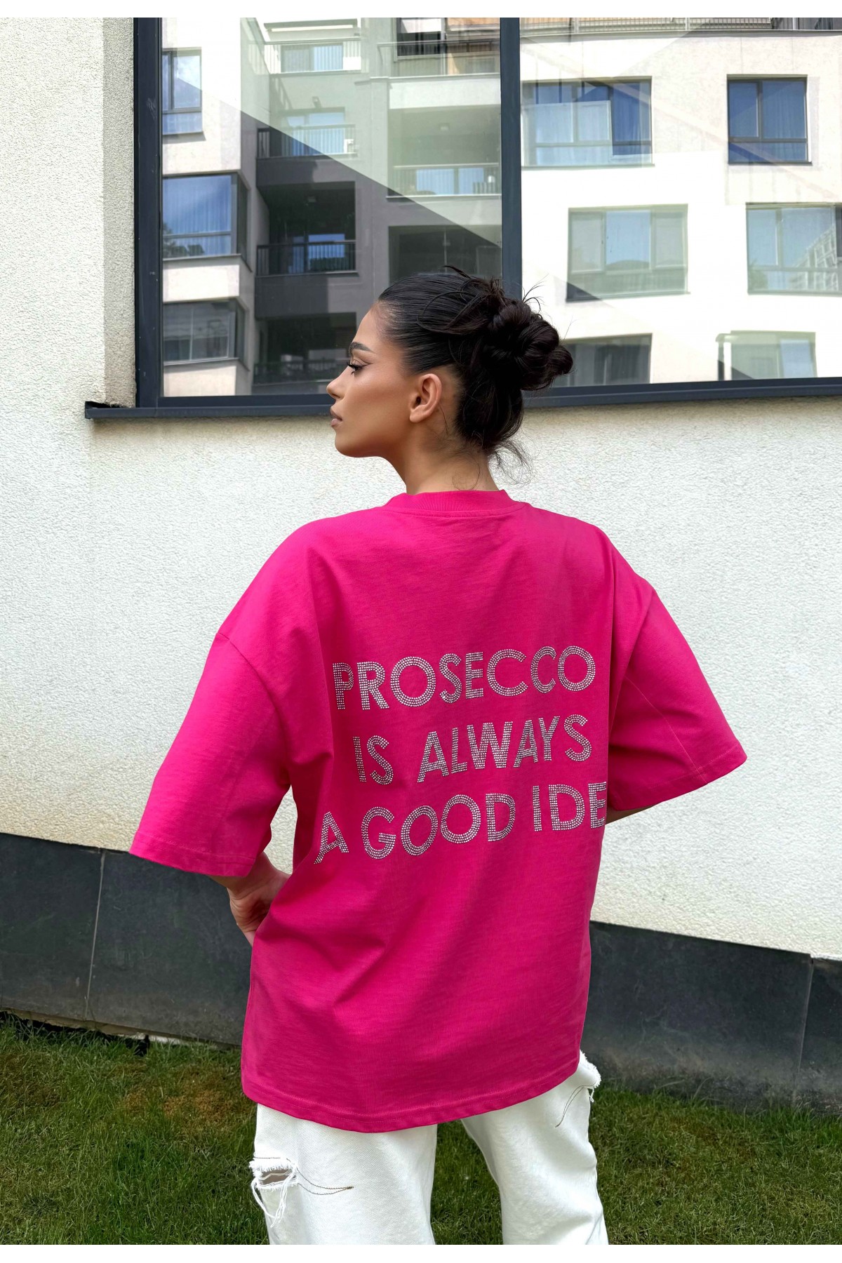 T-shirt PROSECCO / Super pink