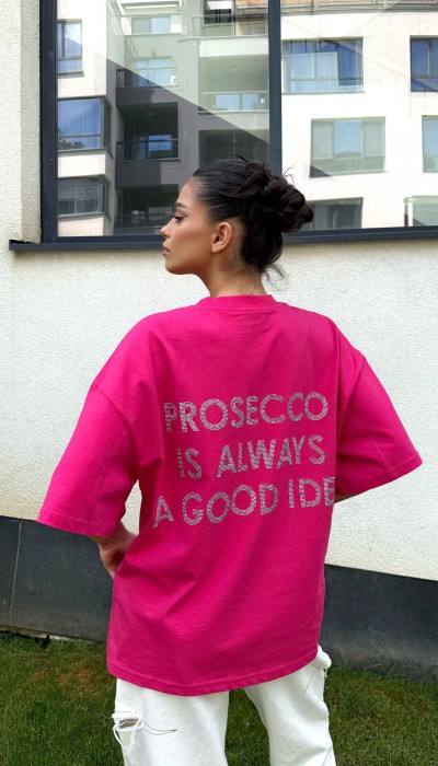 T-shirt PROSECCO / Super pink T-shirt PROSECCO / Super pink
