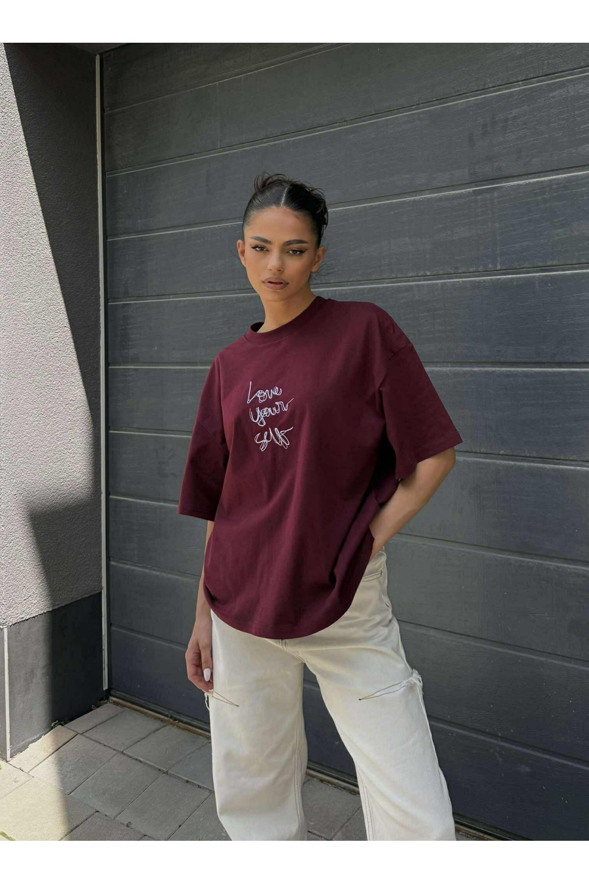 T-shirt Love Yourself / BURGUNDY T-shirt Love Yourself / BURGUNDY