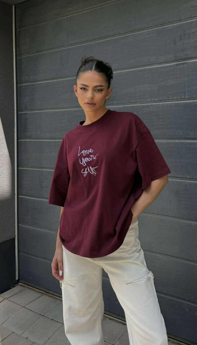 T-shirt Love Yourself / BURGUNDY T-shirt Love Yourself / BURGUNDY