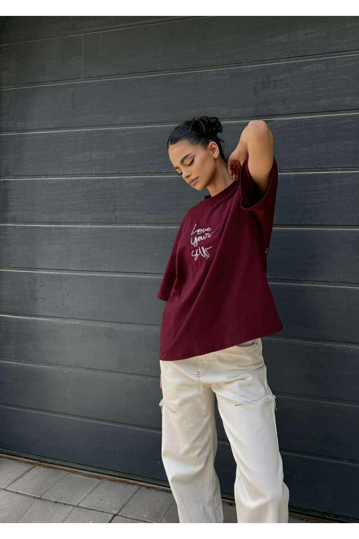 T-shirt Love Yourself / BURGUNDY T-shirt Love Yourself / BURGUNDY