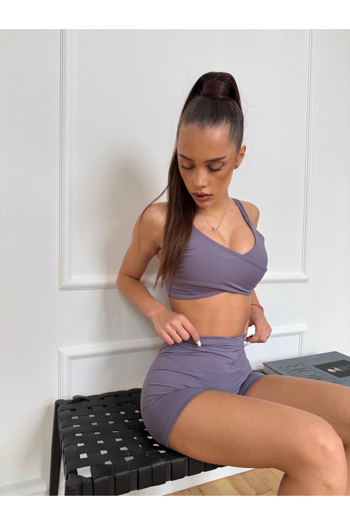 Set Stay Fit Short / Lilla Dark