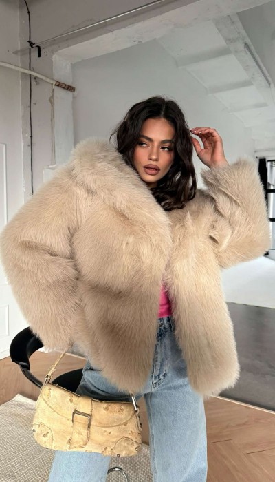 Палто Francesko / Ecru Палто Francesko / Ecru