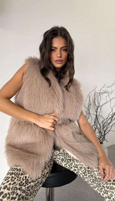 Елек Fluffy Puffy / Cappuccino Елек Fluffy Puffy / Cappuccino