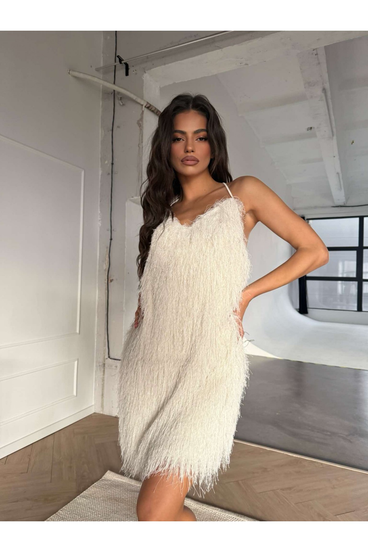 Рокля You are cute / Ecru