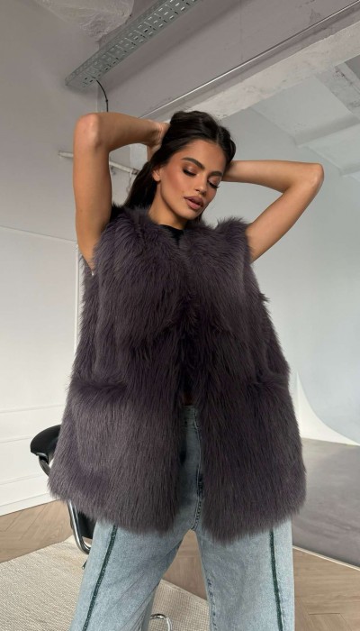 Елек Fluffy Puffy / Misty Grey Елек Fluffy Puffy / Misty Grey