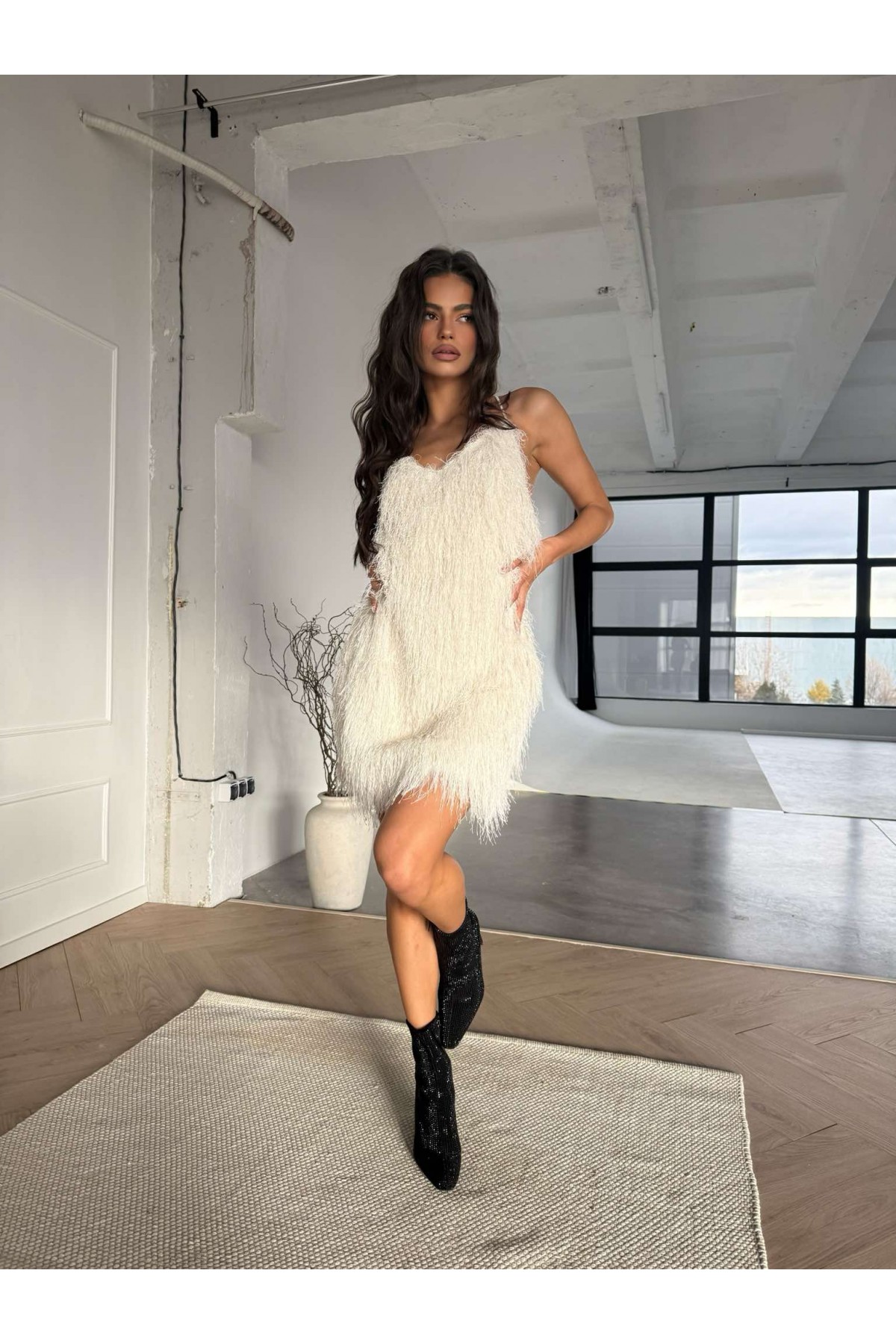 Рокля You are cute / Ecru