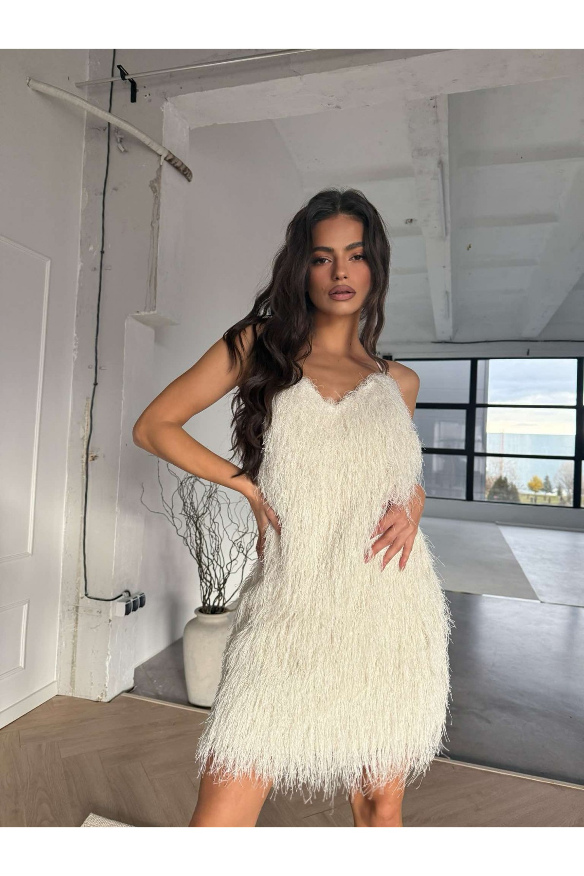 Рокля You are cute / Ecru