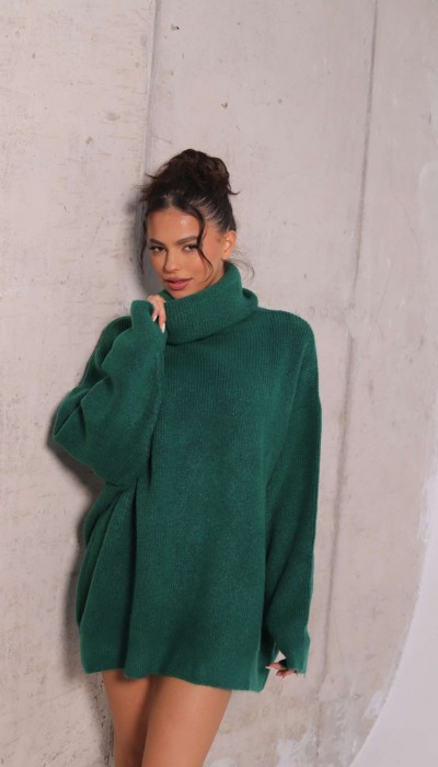 Мека туника No Caption Needed Dark Jungle Green Мека туника No Caption Needed Dark Jungle Green