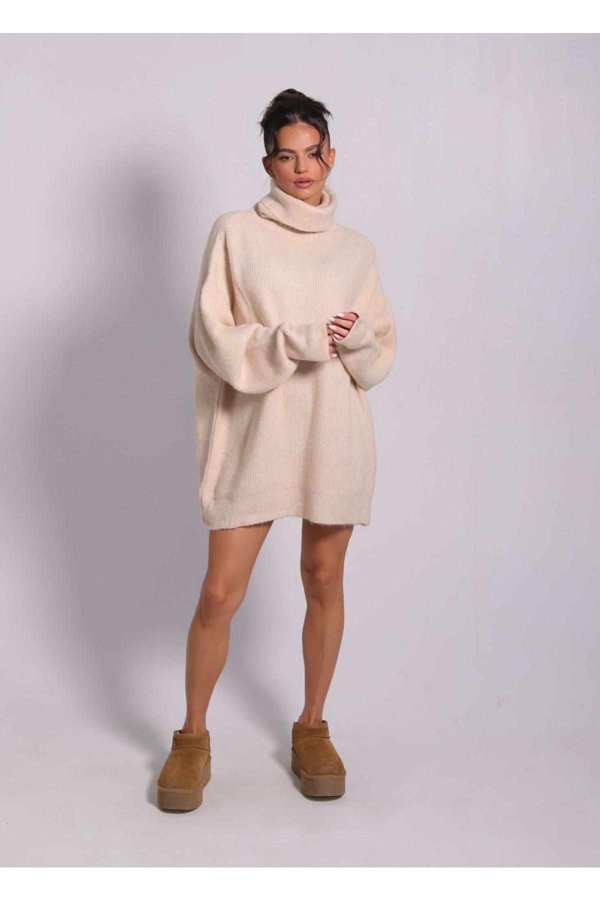 Мека туника No Caption Needed Bisque Beige