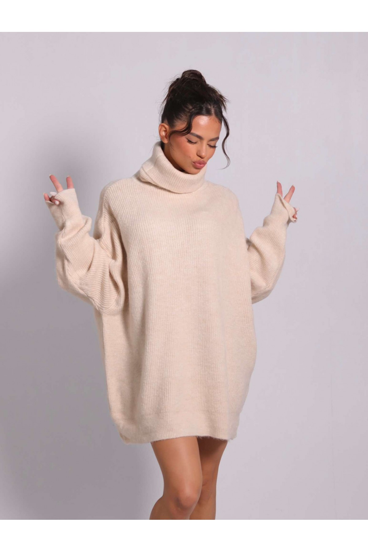 Мека туника No Caption Needed Bisque Beige