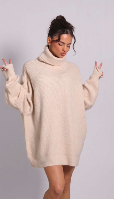 Мека туника No Caption Needed Bisque Beige Мека туника No Caption Needed Bisque Beige