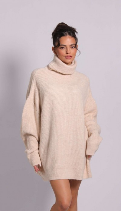 Мека туника No Caption Needed Bisque Beige Мека туника No Caption Needed Bisque Beige