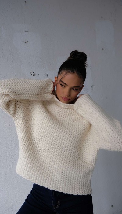 Пуловер Worth the wait / Ecru